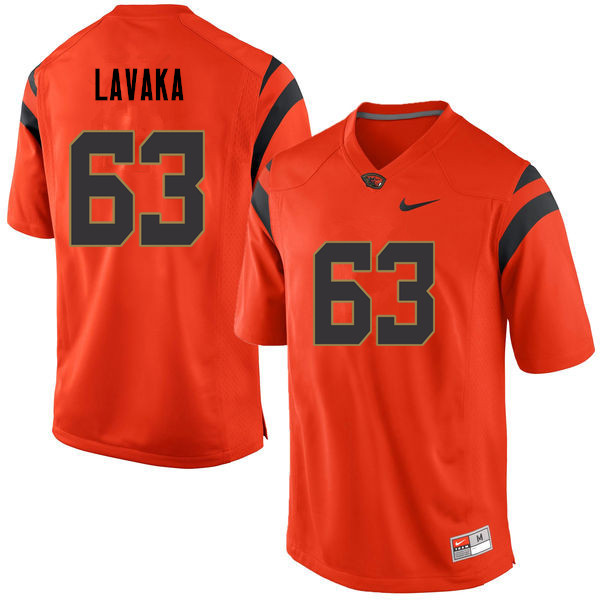 Men Oregon State Beavers #63 Gus Lavaka College Football Jerseys Sale-Orange